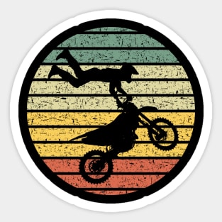 Vintage Motorcross Silhouette Sticker